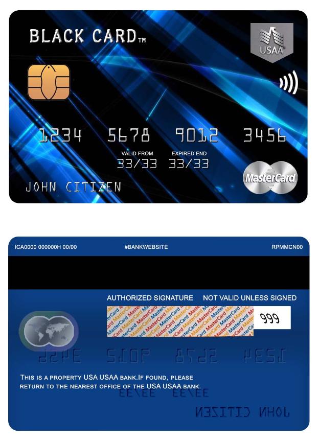 USA USAA bank mastercard